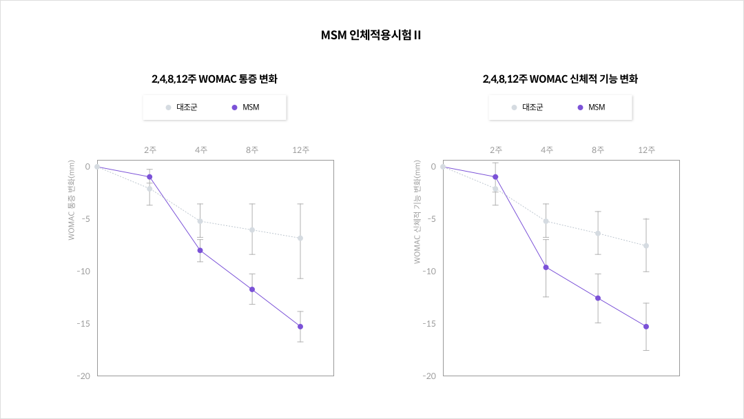 MSM 인체적용시험Ⅱ